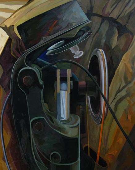 The Center (left panel), Oil on Canvas, 30" x 24"